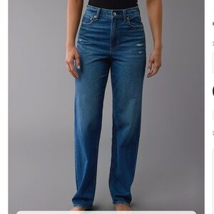 American Eagle Strigid Super High-Waisted Baggy Straight Jean Woman 18